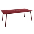 Monceau rechteckiger Tisch / 194 x 94 cm - für 8 Personen - Fermob rot en metall