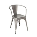 Tolix, Stapelbarer Sessel A56 Outdoor metall / Edelstahl roh Für den Außenbereich - Tolix en