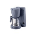 Filterkaffee-Maschine Plissé plastikmaterial grau / Programmierbar - 1,5 l /10 Tassen - Alessi grau en plastikmaterial