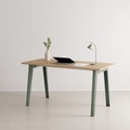 New Modern Schreibtisch / 150 x 70 cm - Chêne éco-certifié - TIPTOE grau en metall/holz