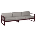 Bellevie Sofa 3 places / L 235 cm - Tissu taupe grisé - Fermob rot/beige en metall/textil