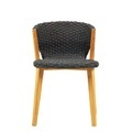 Knit Stuhl / Synthetikfaden - Ethimo grau en textil/holz