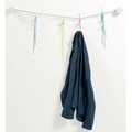 Slastic Wandgarderobe - Moustache weiß en metall/textil