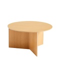 Slit Wood Couchtisch / XL - Ø 65 x H 35,5 cm / Holz - Hay holz natur en holz