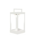 La Lampe Parc S Solarlampe LED / kabellos - H 30 cm - Maiori weiß en metall/glas