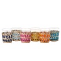 Reed Wasserglas / 6er-Set - Glas & Schilfgeflecht - Pols Potten bunt/transparent en glas/faser