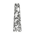 Tuta Kleiderständer mit Fuß / Metall - H 170 x Ø 50 cm - Cappellini schwarz en metall