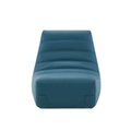 Lounge Sessel Saparella leder blau (1965) / Kunstleder - Seitenelement - Cinna blau en leder