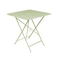 Bistro Klapptisch 71 x 71 cm - Klapptisch - Mit Loch für Sonnenschirm - Fermob grün en metall