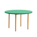 Two-Colour Runder Tisch / Ø 120 cm - MDF Valchromat® - Hay grün en holz