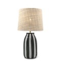 Palmaria Small Tischleuchte / H 48 cm - Keramik & Bast - Maison Sarah Lavoine schwarz/beige en keramik/faser