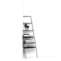 Mama' small Eck-Regal / Trompe l?oeil-Effekt - H 166 cm - Mogg schwarz en metall