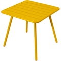 Fermob, Luxembourg quadratischer Tisch / vier Tischbeine - für 2 bis 4 Personen - 80 x 80 cm - Fermob gelb en metall