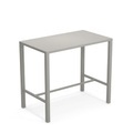 Nova hoher Tisch / 120 x 70 cm x H 105 cm - Stahl - Emu grau en metall