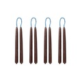 Dipped Langkerze / 8er-Set - h 15 cm - Ferm Living braun en wachs