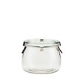 Use hermetisch verschließbares Glas / 500 ml - H 8,4 cm - House Doctor transparent en glas
