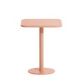 Week-End quadratischer Tisch / Bistrot - Aluminium - 60 x 60 cm - Petite Friture rosa en metall