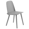 Nerd Stuhl / Holz - Muuto grau en holz