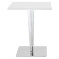 Top Top - Contract outdoor quadratischer Tisch mit eckiger Tischplatte - Kartell weiß en plastikmaterial
