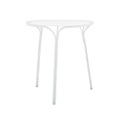 KARTELL, HiRay Runder Tisch / Metall - Ø 60 cm - Kartell weiß en metall