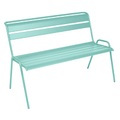 Monceau Bank mit Rückenlehne / 2- bis 3-Sitzer - L 116 cm - Fermob blau en metall