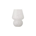 Bloomingville, Vase Halim glas weiß / Ø 13 x H 18,5 cm - Bloomingville weiß en glas