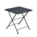 Couchtisch Tom Pouce metall grau schwarz / 50 x 50 cm - Fermob grau en metall