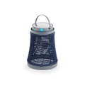 Solare Solarlampe / Synthetikfaden - H 40 cm / Solaraufladung oder über USB-Anschluss - Unopiu blau en textil