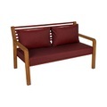 Gartensofa 2-Sitzer Somerset textil holz rot / L 142 cm - Fermob rot en textil