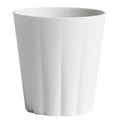 Iris Tasse / runder Becher - handgemacht - Hay weiß en keramik