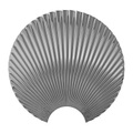 Concha Wandhaken / Metall - H 23,5 cm - AYTM silber/metall en metall