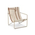 Desert Kindersessel / Gestell beige - Plastikflaschen-Recycling - Ferm Living braun/beige en textil