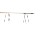 Loop rechteckiger Tisch B 200 cm - Hay weiß en metall/holz