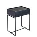 Serax, Nero Beistelltisch / mit Schublade - Marmor & Holz - Serax schwarz en metall/stein