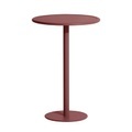 Week-End Stehtisch / Ø 70 x H 105 cm - Petite Friture rot en metall