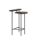 &tradition, Palette JH26 Beistelltisch / 2 Tischplatten - &tradition schwarz/holz natur en metall/holz/stein