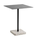 Hay, Terrazzo quadratischer Tisch 60 x 60 cm - Hay schwarz en metall/stein