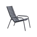 ReCLIPS Lounge-Sessel / Armlehnen Metall - Recycling-Kunststoff - Houe grau en plastikmaterial