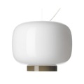Foscarini, Chouchin Reverse n°3 Pendelleuchte / Ø 30 cm x H 25 cm - Foscarini weiß/grau en glas