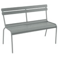Luxembourg Bank mit Rückenlehne / 2-3-Sitzer - L 118 cm - Aluminium - Fermob en