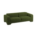 Giovana Sofa / L 230 cm - 3-Sitzer / Chenille-Velours - POPUS EDITIONS grün en textil