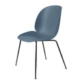 Stuhl Beetle metall plastikmaterial blau grau / Gamfratesi - Stuhlbeine schwarz - Gubi blau en metall