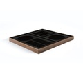 Charcoal Schreibtisch-Organizer / 4-teiliges Büro-Set aus Nussbaum & Glas - Ethnicraft grau/holz natur en glas/holz