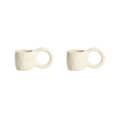 Petite Friture, Donut Small Espressotasse / Ø 6 x H 5,5 cm - 2er-Set - Petite Friture beige en keramik