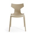 Re-Chair Stapelbarer Stuhl / Recyceltes Material - Kartell beige en plastikmaterial