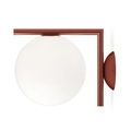 Flos - Wand- Deckenleuchte IC - Glas - weiss/dunkelrot - 20/28/21.6 cm