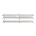 Compile Regal / Metall - L 245 cm x H 78 cm - Muuto grau en metall
