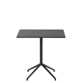 Muuto, Still Café rechteckiger Tisch / 75 x 65 cm x H 73 cm - Linoleum - Muuto schwarz en metall/plastikmaterial/holz