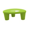 Low Lita Couchtisch - Slide grün en glas/plastikmaterial