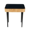Riviera Beistelltisch / Rattan - mit Schublade - Maison Sarah Lavoine schwarz/holz natur en holz